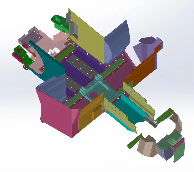 forestry tractor guarding - computer design