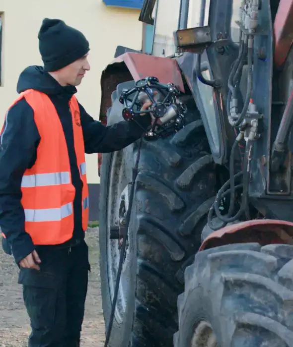 forestry tractor guarding - 3d scanning